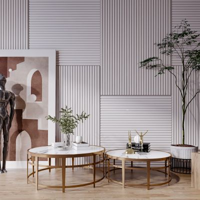 现代简约北欧轻奢风格客厅茶几