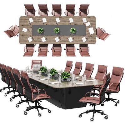 现代会议桌椅组合