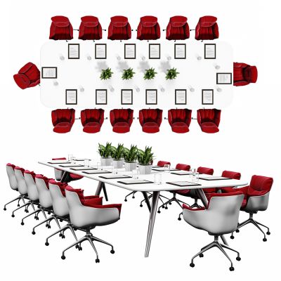 现代会议桌椅组合