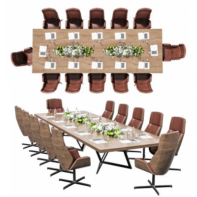 现代会议桌椅组合