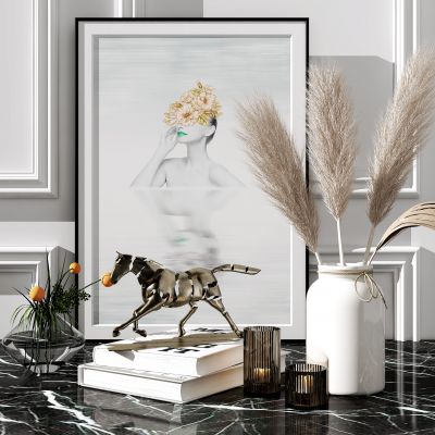 现代花瓶雕塑摆件