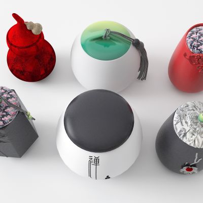 中式茶叶罐 葫芦