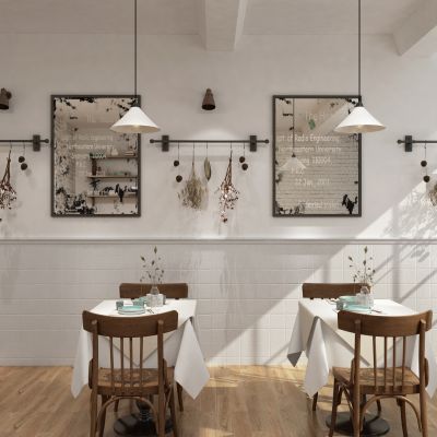 北欧奶茶店餐饮店面