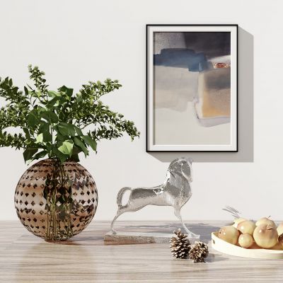 现代花瓶饰品摆件3D模型