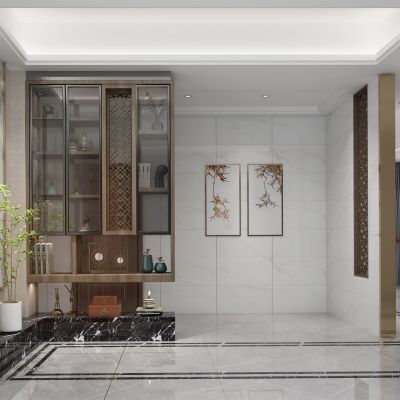 新中式玄关过道 客厅