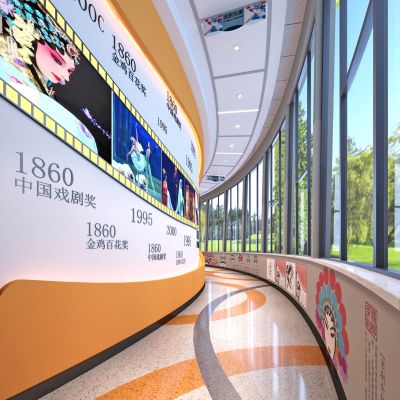 学校戏剧长廊3D模型