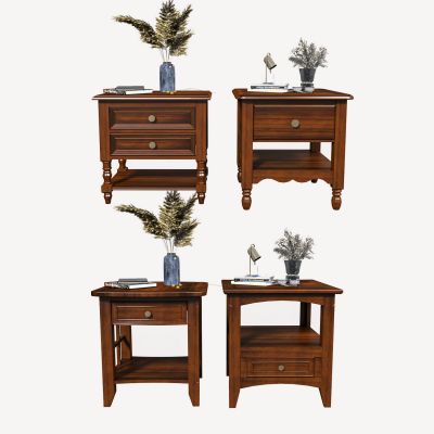 美式床头柜边几