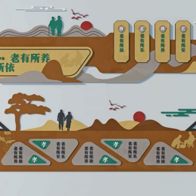 白百善孝为先社区展板