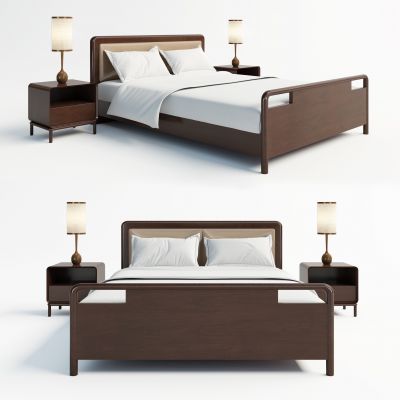 新中式双人床