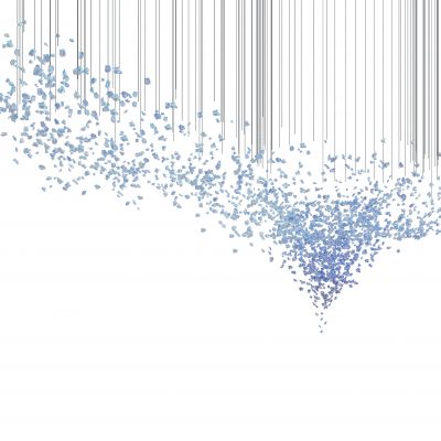 异形蓝水晶吊灯