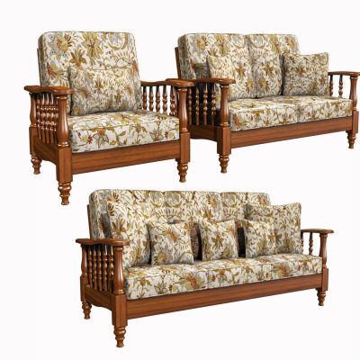美式花色布艺沙发