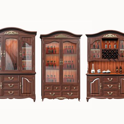 美式酒柜组合，餐边柜，柜子
