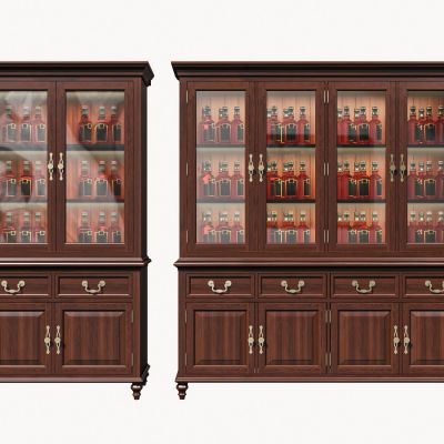 美式酒柜组合