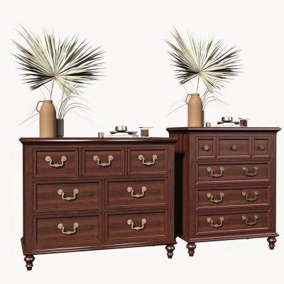 美式实木边柜，斗柜，矮柜，床头柜，餐边柜，五斗柜，装饰柜