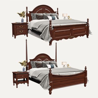 美式双人床