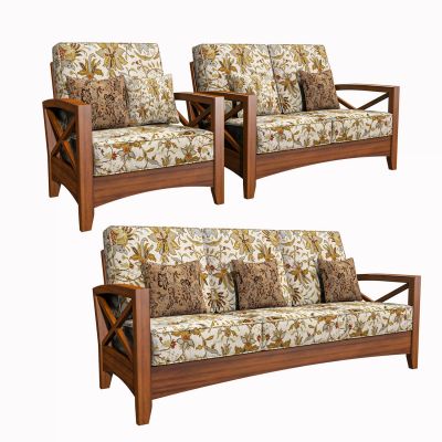 美式花色布艺沙发