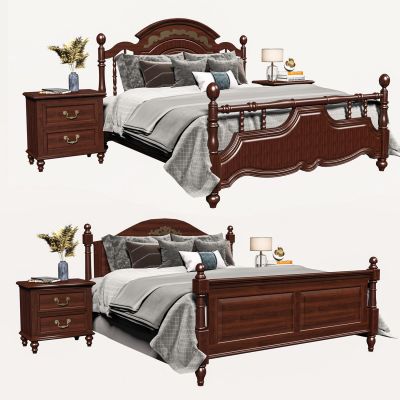 美式双人床