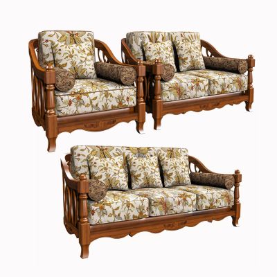 美式花色布艺沙发