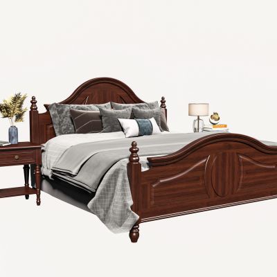 美式双人床