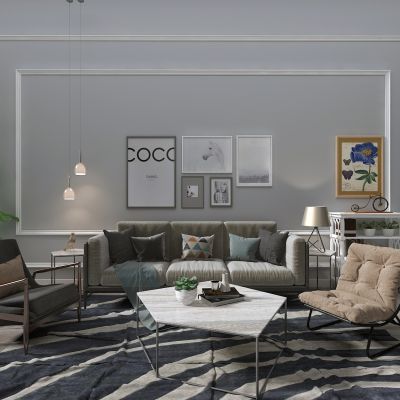 现代风格沙发组合