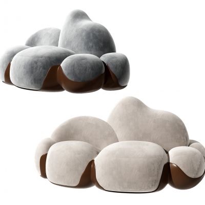 现代云朵造型懒人沙发