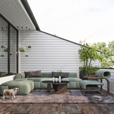 现代轻奢生活景观阳台