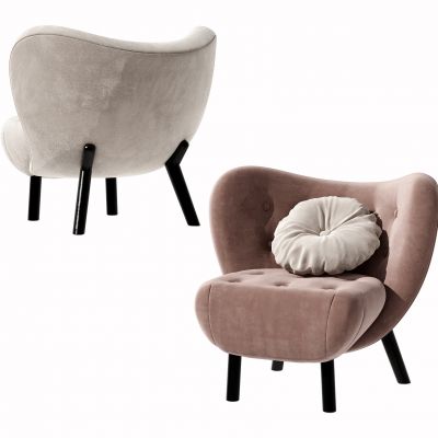 现代布艺单人沙发