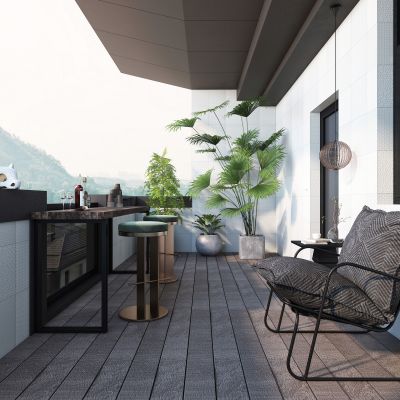 现代轻奢生活景观阳台