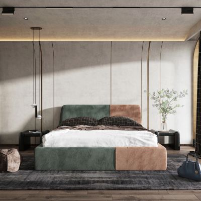 现代轻奢极简主卧室 主人房