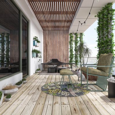 现代轻奢生活景观阳台