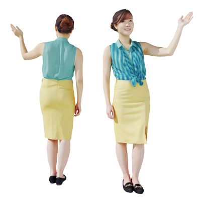 现代服务员  女人