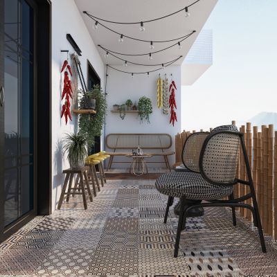 现代生活景观阳台