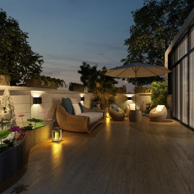 室外，阳台3D模型