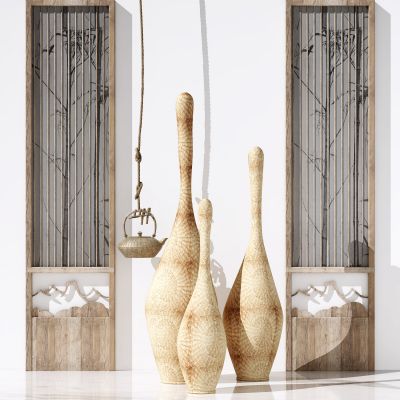 新中式隔断摆件