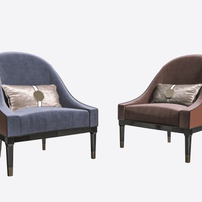 简欧单椅,休闲椅,单人沙发