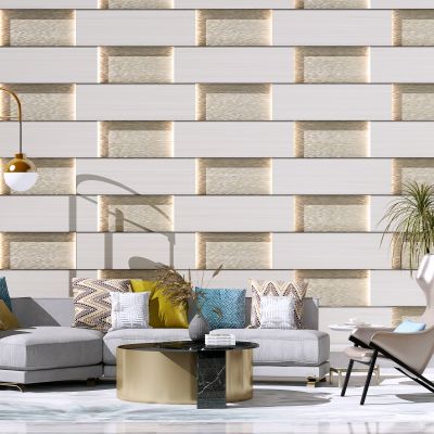 现代客厅 弧形沙发  背景墙