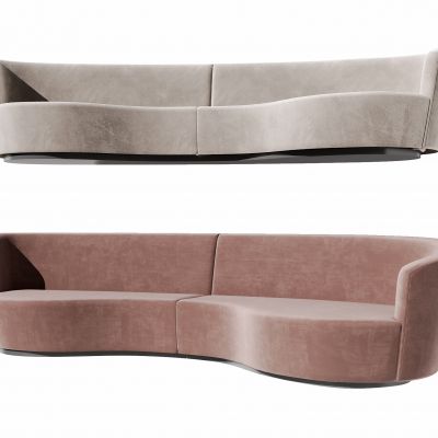 现代弧形沙发