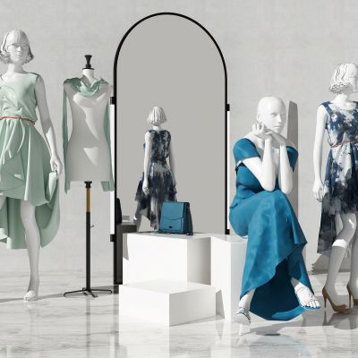 现代人物服装模特