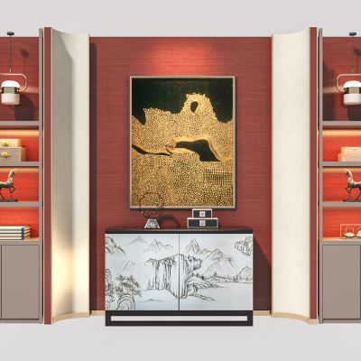 新中式玄关柜装饰柜