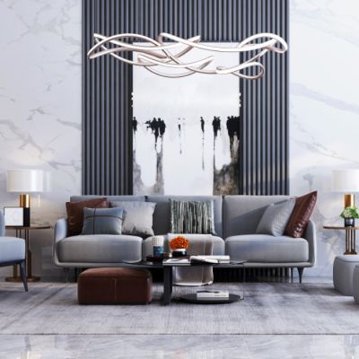 现代高级灰客厅