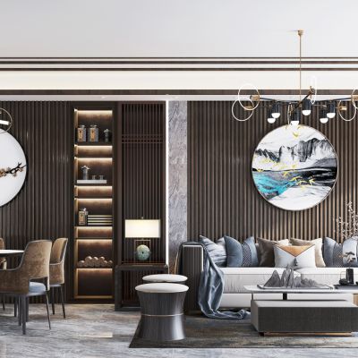 新中式客厅餐厅