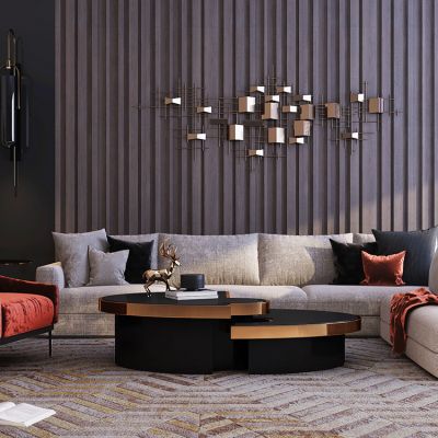 现代沙发茶几组合