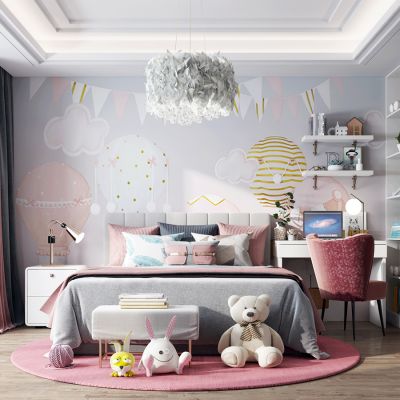 现代女儿儿童房卧室