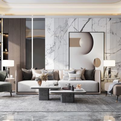 现代轻奢客厅