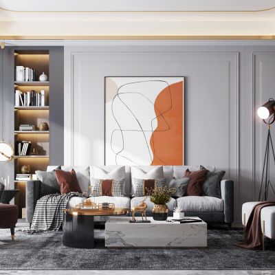 现代风格家居客厅