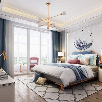 现代轻奢卧室