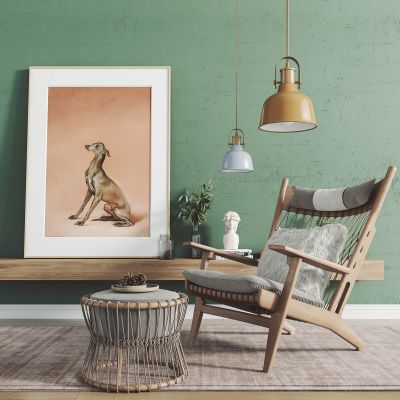 北欧单椅凳子组合