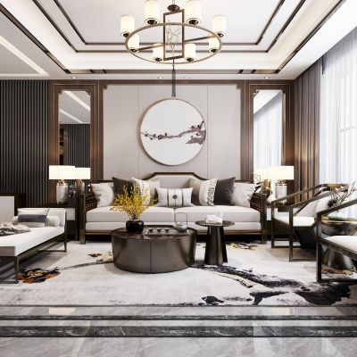 新中式客厅餐厅