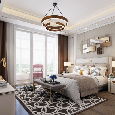 现代轻奢卧室