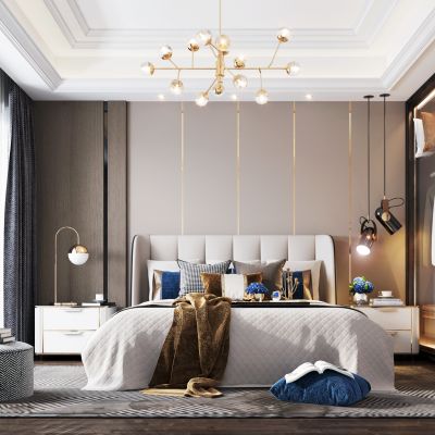 现代轻奢卧室